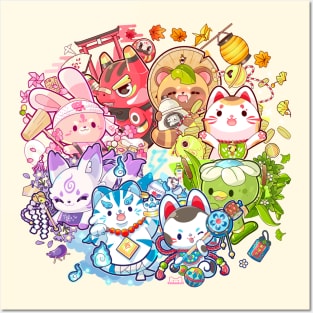 Color Wheel - Kawaii Folklore Posters and Art